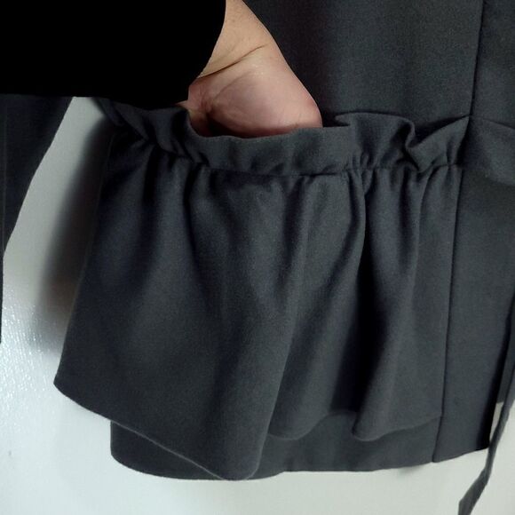 Halogen Gray Soft Asymetric Ruffle Jacket - Picture 5 of 13